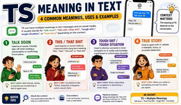 TS Meaning in Text