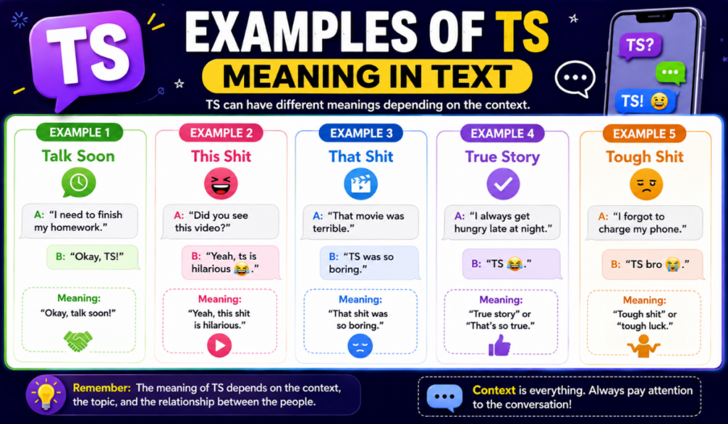 TS Meaning in Text