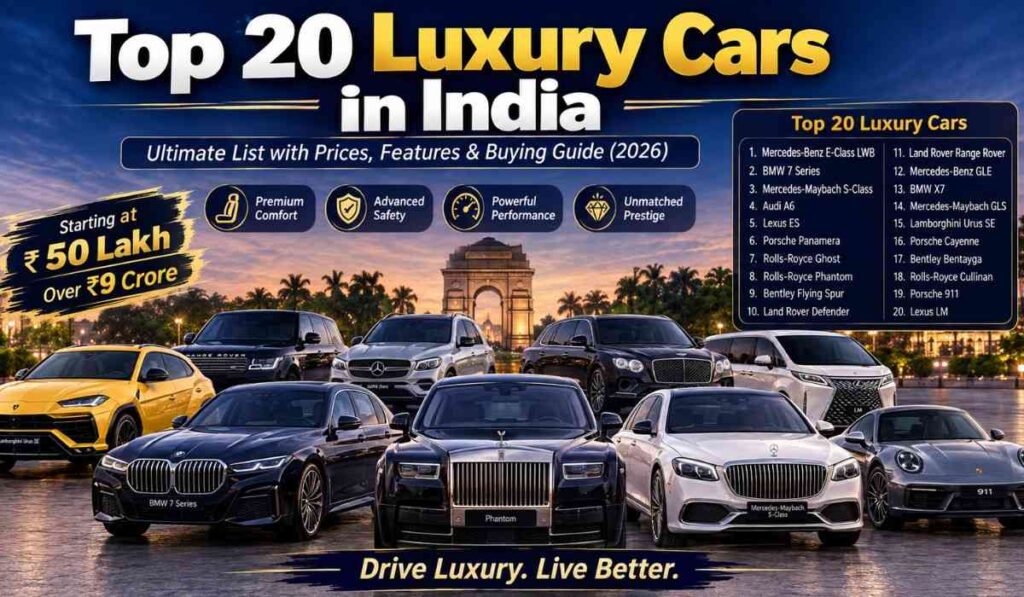 Top 20 Luxury Cars in India