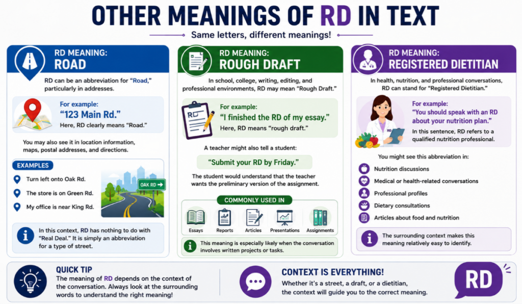 RD Meaning in Text