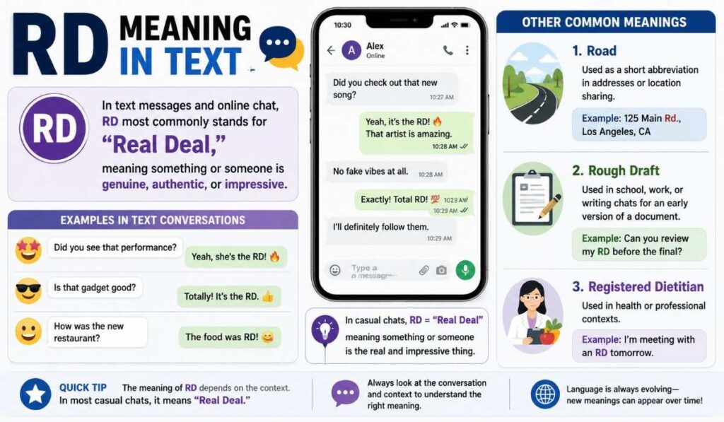 RD Meaning in Text