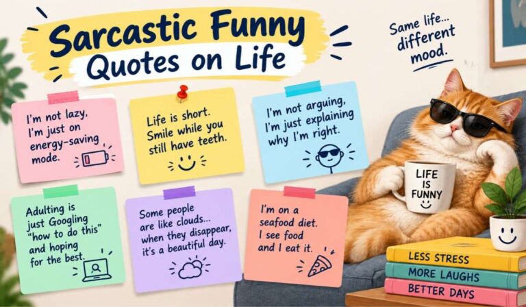 Sarcastic Funny Quotes on Life