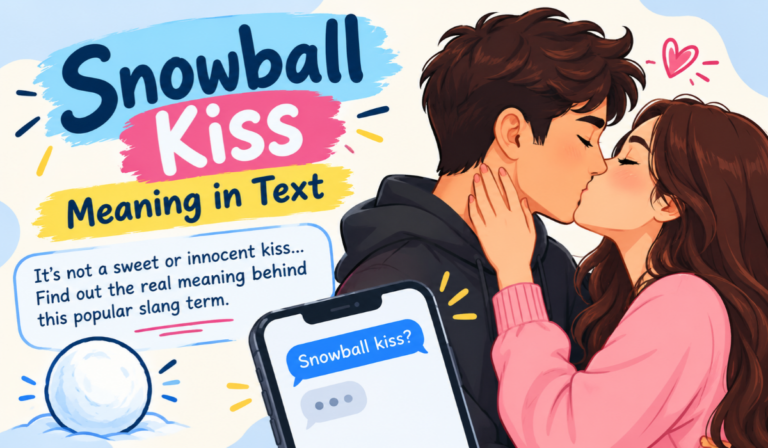 Snowball Kiss Meaning in Text