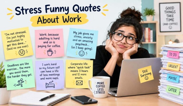 Stress Funny Quotes About Work