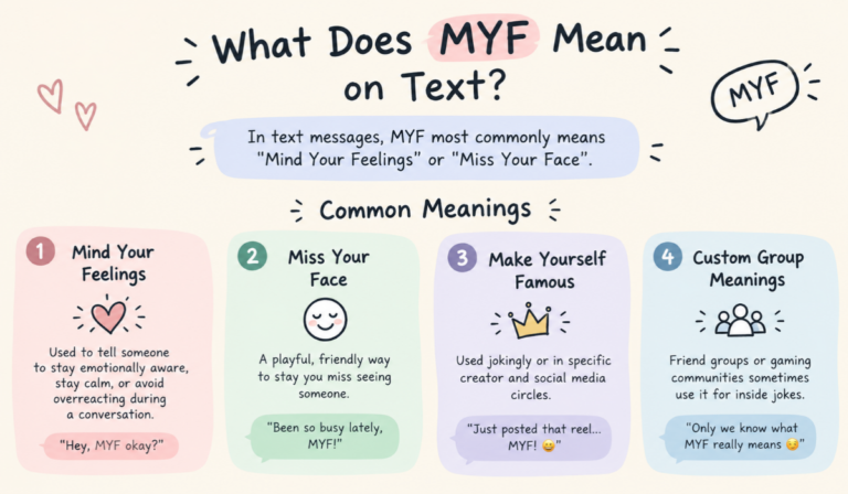 What Does MYF Mean on Text